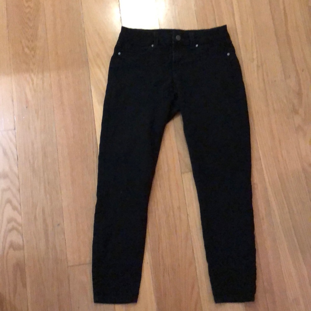 Soft  black denim jeans, size 4